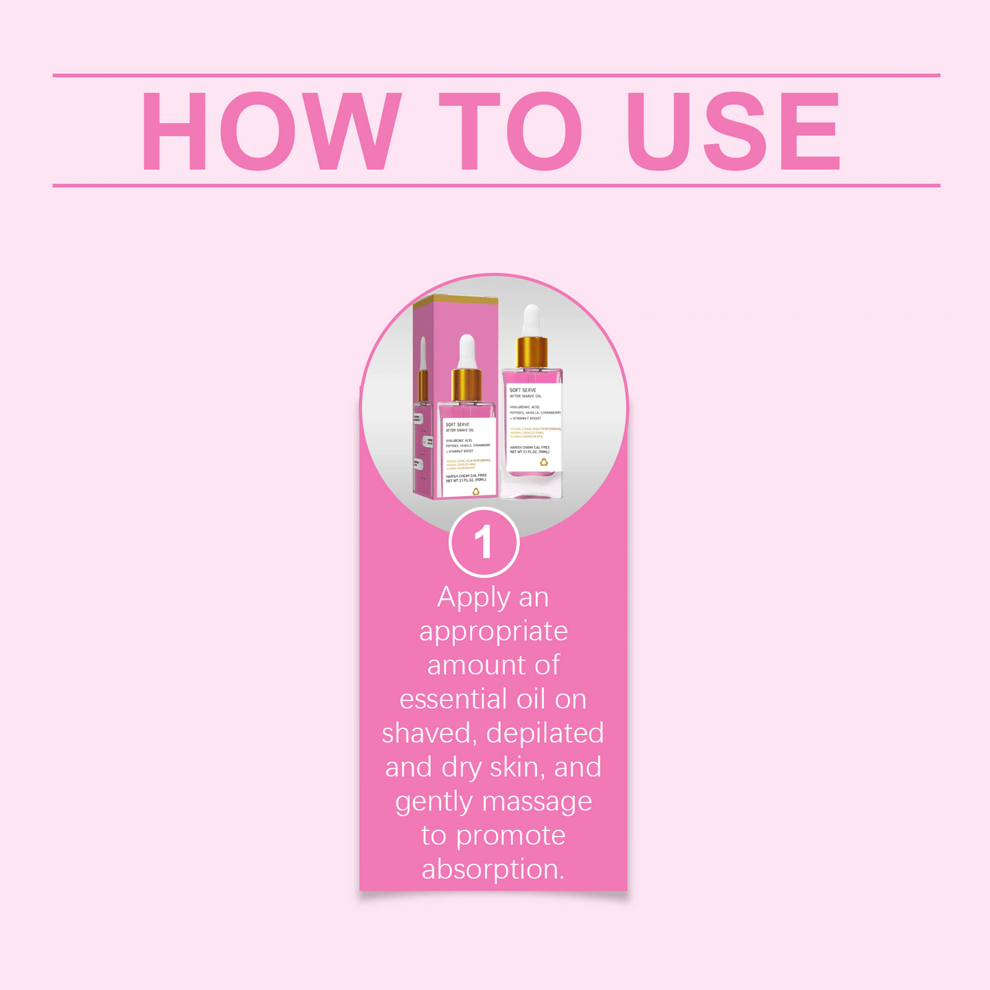 Strawberry Scent After Shave Oil for Women, Care for Deep Moisturizing and Exfoliating Suitable for All Skin with 40ml/1.35oz