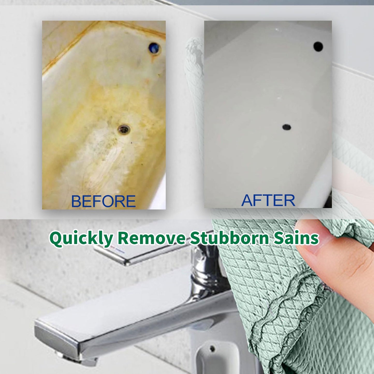 60ml Bathroom Descaler Spray, Bathroom Descaler Stubborn Stains Cleaner, All Purpose Bathroom Bubble Cleaner